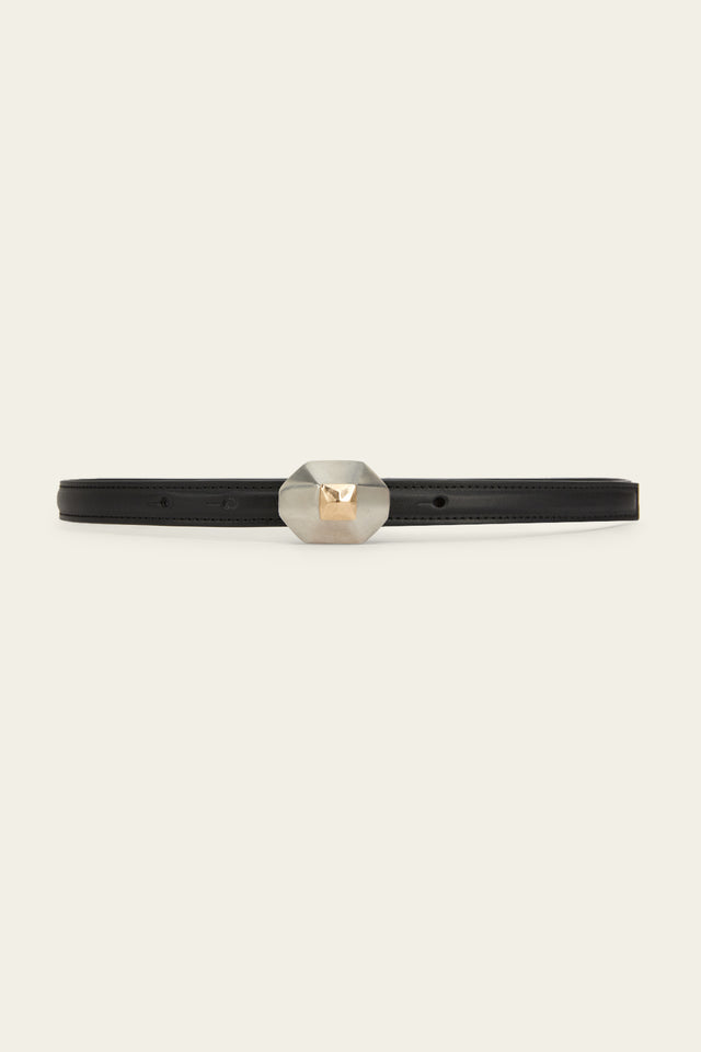 ports 1961 MAXI METAL STUD BELT BLACK
