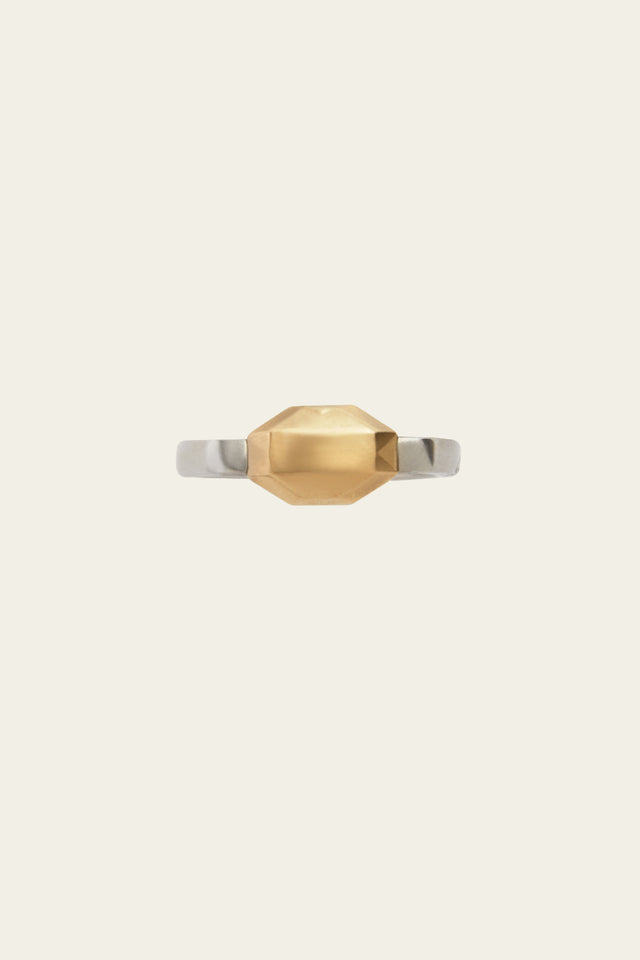 Ports 1961 MAXI PEBBLE RING GOLD & SILVER