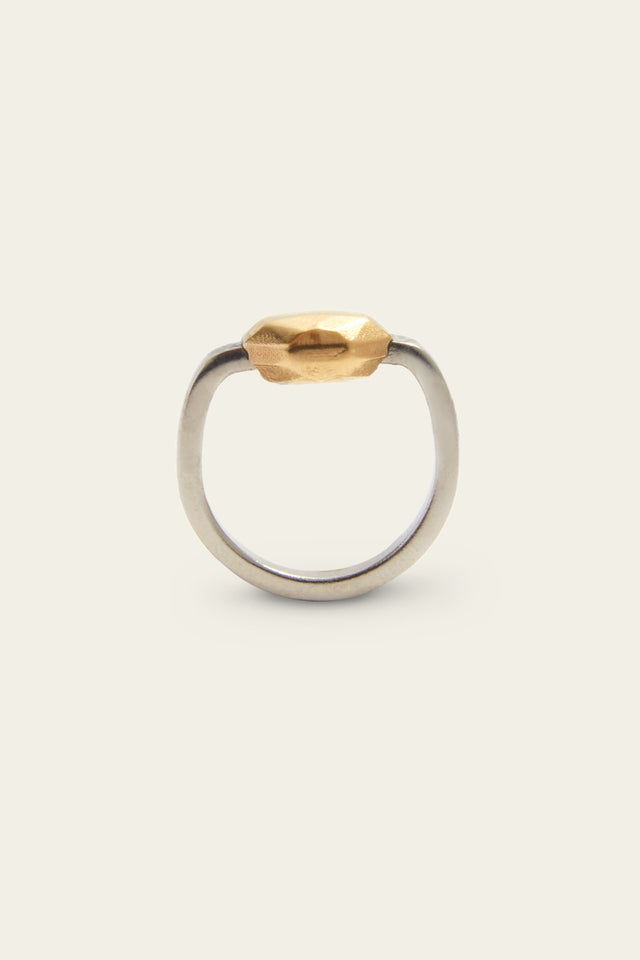 Ports 1961 MAXI PEBBLE RING GOLD & SILVER