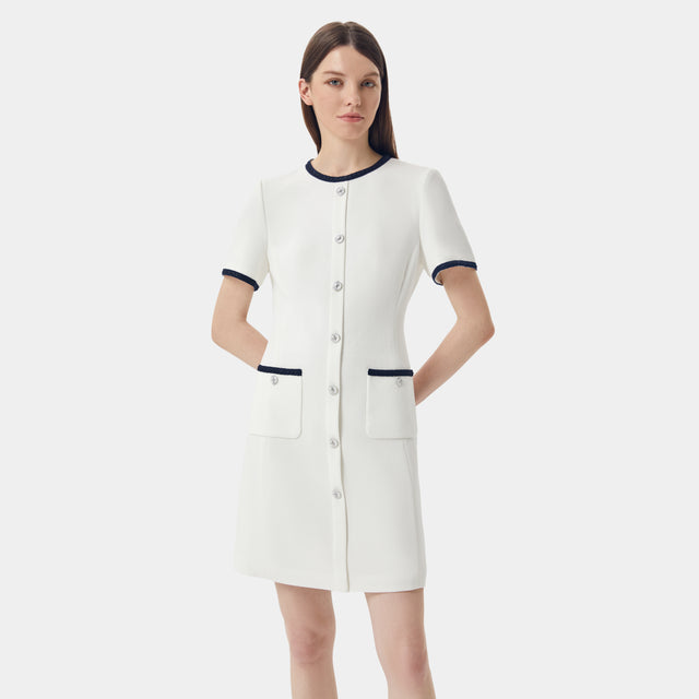Ports 1961 Midi Dress With Pockets IVORY