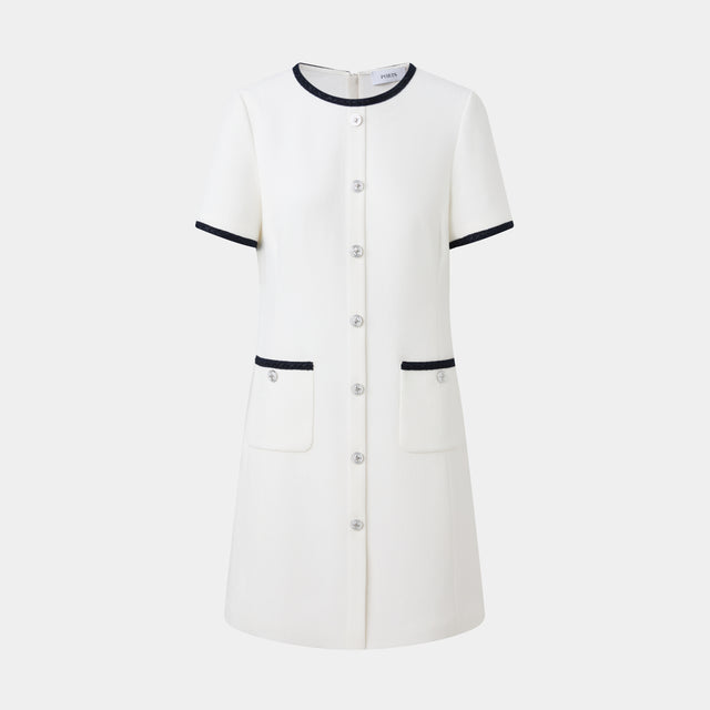 ports 1961 Midi Dress With Pockets IVORY