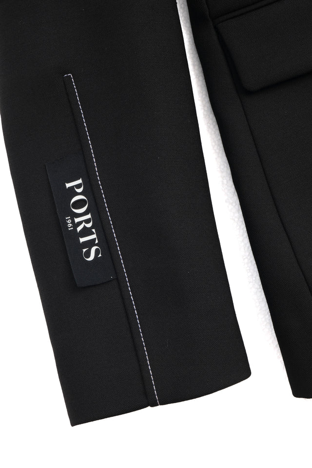 Ports 1961 MINIMALIST CUTS BLAZER BLACK