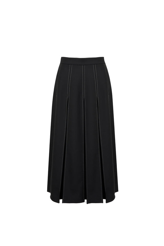 ports 1961 MINIMALIST CUTS SKIRT BLACK