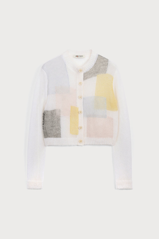 ports 1961 MOHAIR SILK KNITWEAR 001-MULTI WHITE