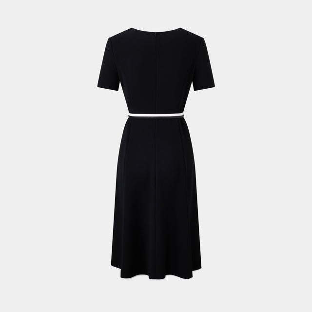 Ports 1961 MONOCHROME CHARM DRESS BLACK