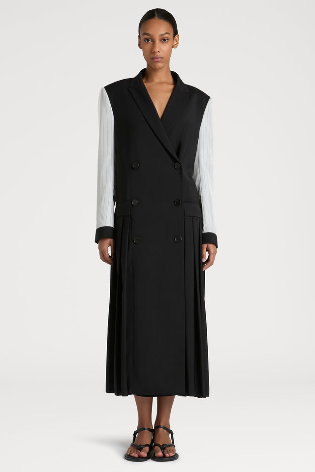 Ports 1961 MONOCHROME CHIC OVERCOAT 999-BLACK