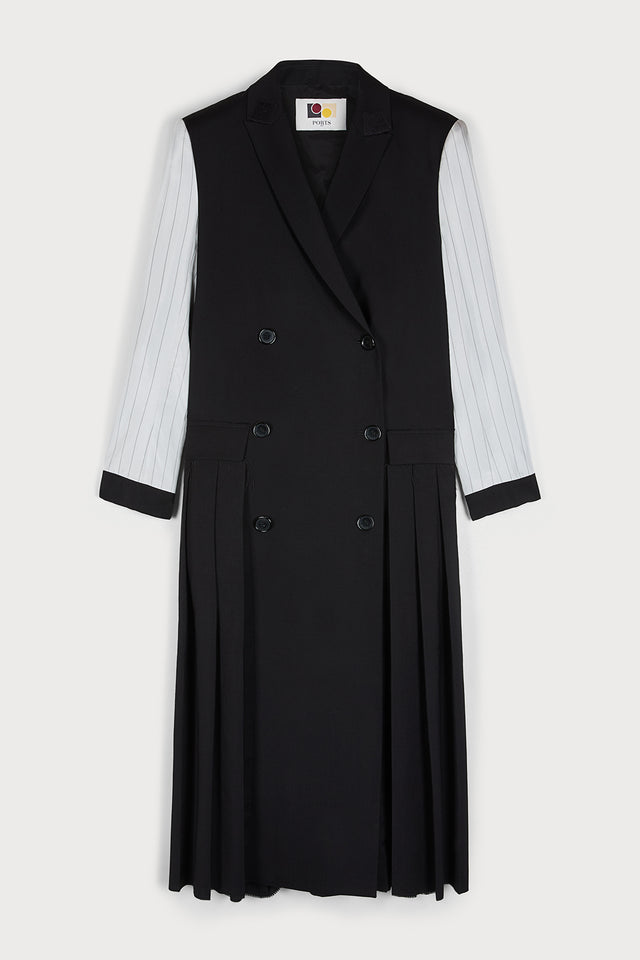 ports 1961 MONOCHROME CHIC OVERCOAT 999-BLACK