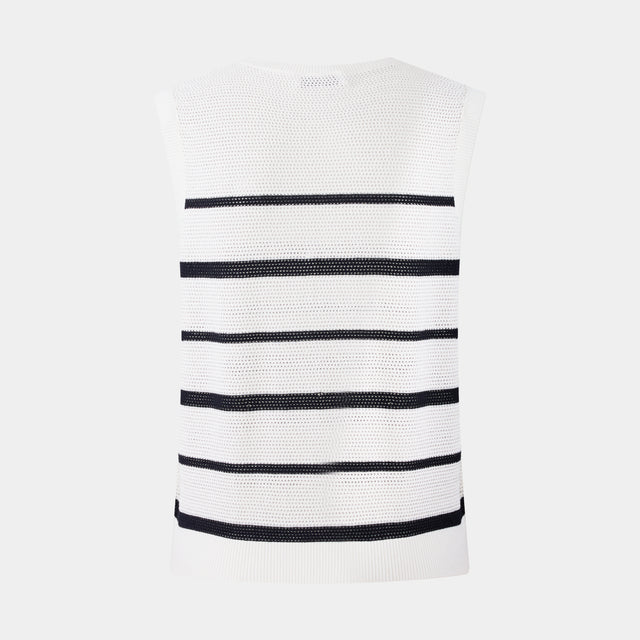 Ports 1961 MONOCHROME CHIC TOP CREAM STRIPE