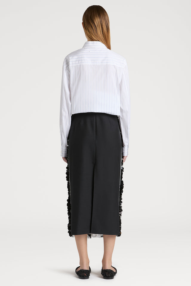 Ports 1961 MONOCHROME SEQUIN SKIRT 999-BLACK