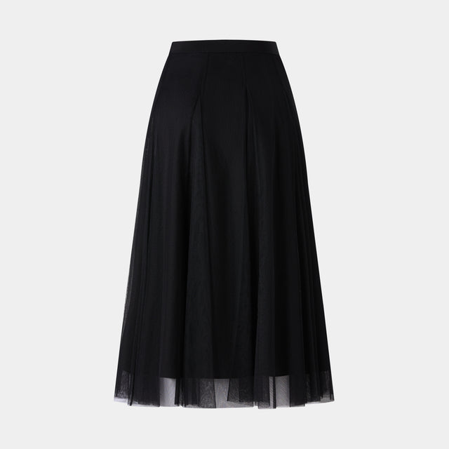 Ports 1961 MYSTIQUE A-LINED SKIRT BLACK
