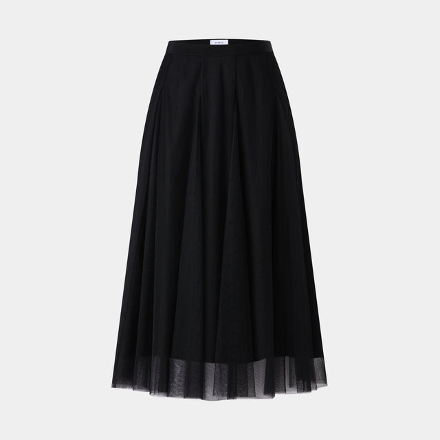 ports 1961 MYSTIQUE A-LINED SKIRT BLACK