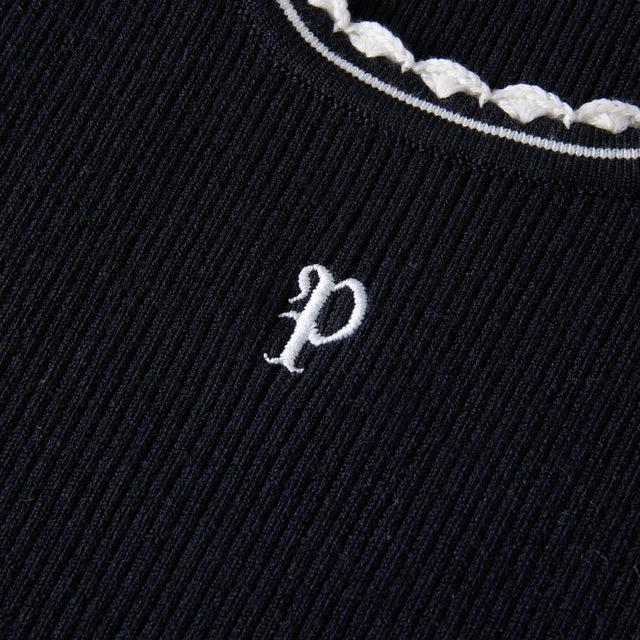 Ports 1961 NAVY DRESS WITH CONTRAST COLLAR NAVY