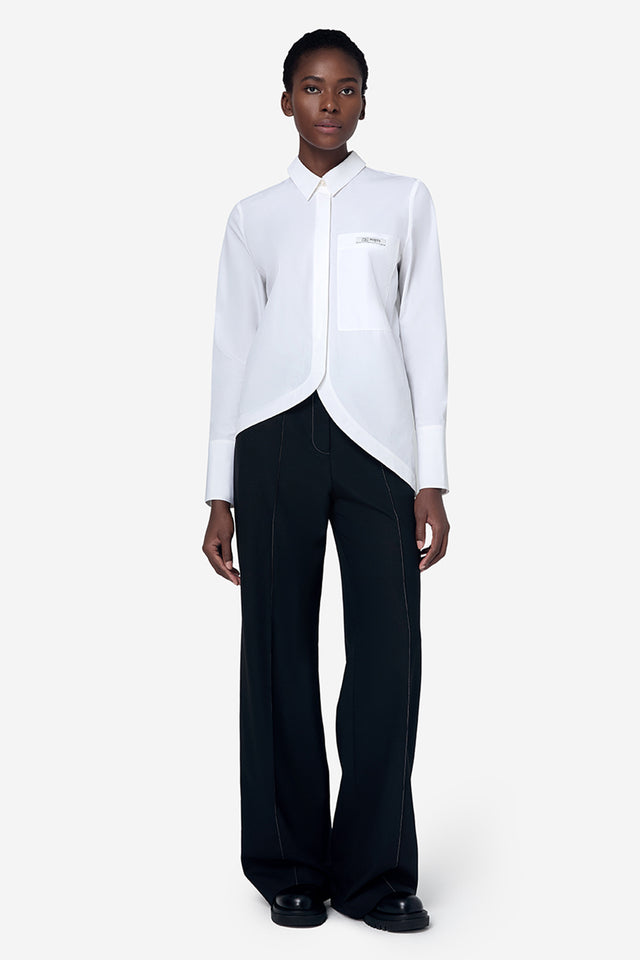 Ports 1961 No. 10 ~ ASYMMETRICAL SHIRT OFF WHITE