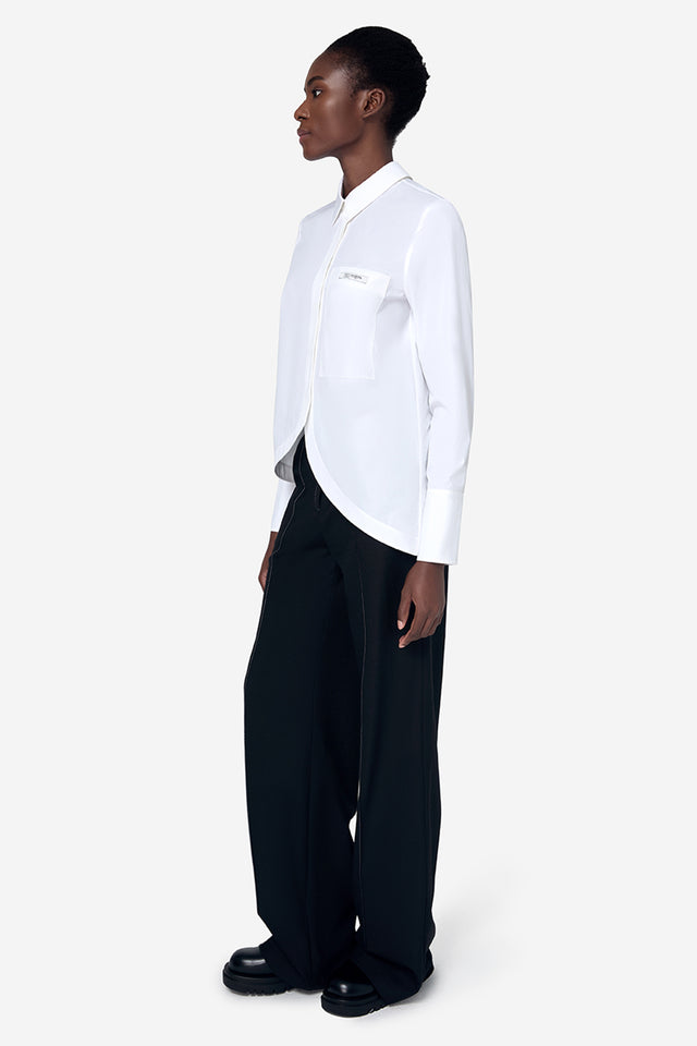 Ports 1961 No. 10 ~ ASYMMETRICAL SHIRT OFF WHITE