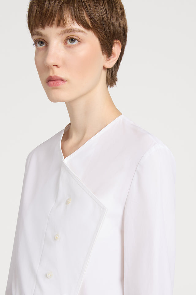 Ports 1961 No. 10 ~ BUTTON-UP SHIRT 110-OPTIC WHITE