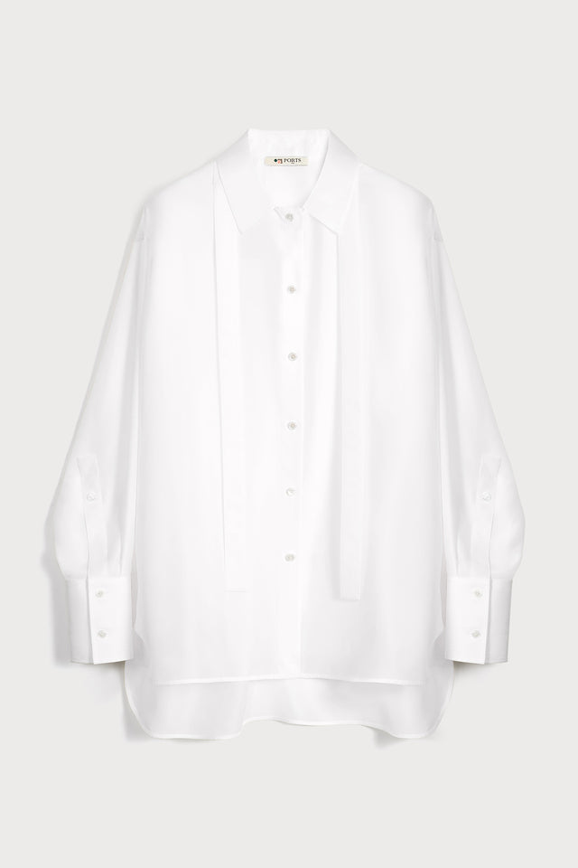 ports 1961 No. 10 ~ TIE SHIRT 110-OPTIC WHITE