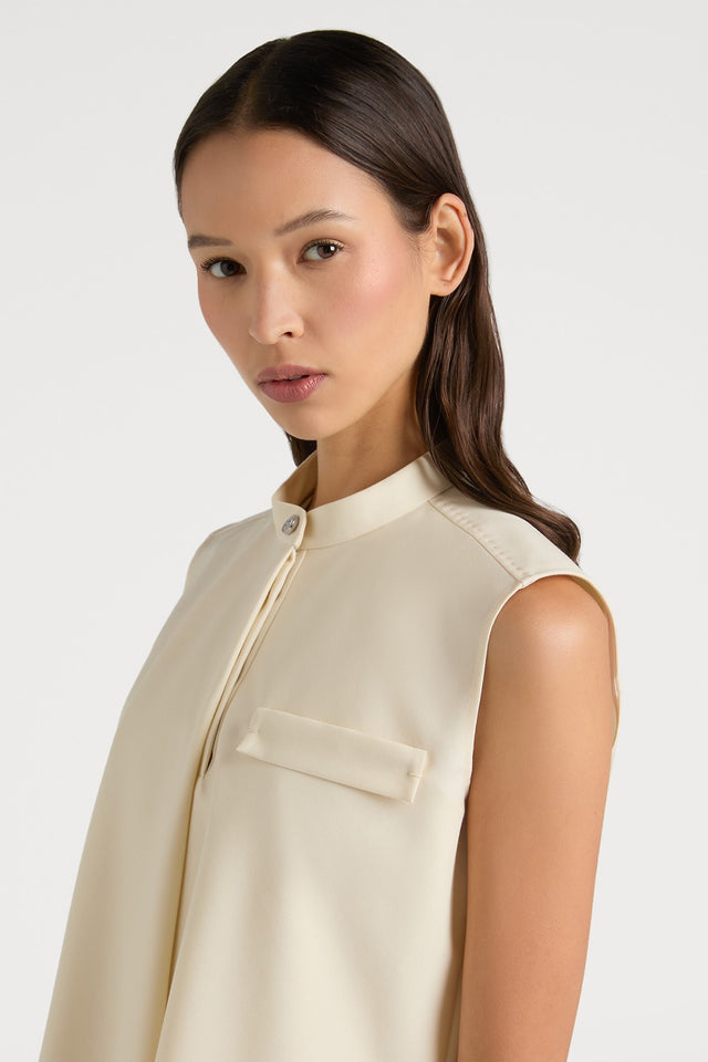 Ports 1961 NOTABLE ASYMMETRIC TOP 171-IVORY