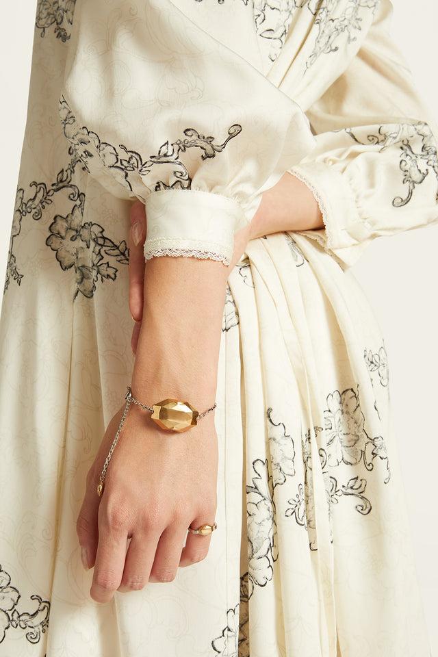 Ports 1961 PEBBLE CHAIN BRACELET GOLD & SILVER