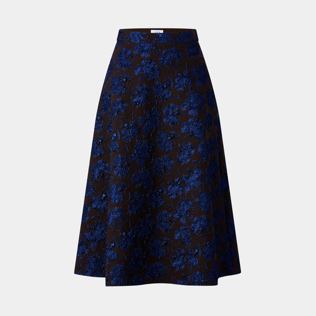 ports 1961 PETAL A-LINE SKIRT PURPLE MIX