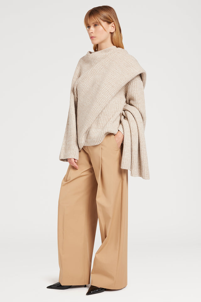 Ports 1961 PLEATED CAMEL TROUSERS 548-CAMEL