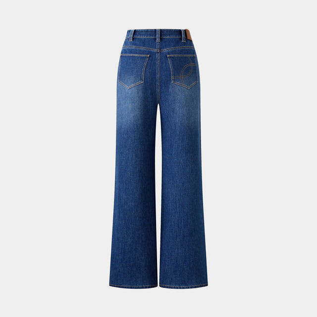 Ports 1961 PORTS WIDE-LEG DENIM JEANS BABY BLUE