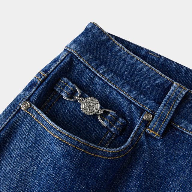 Ports 1961 PORTS WIDE-LEG DENIM JEANS BABY BLUE