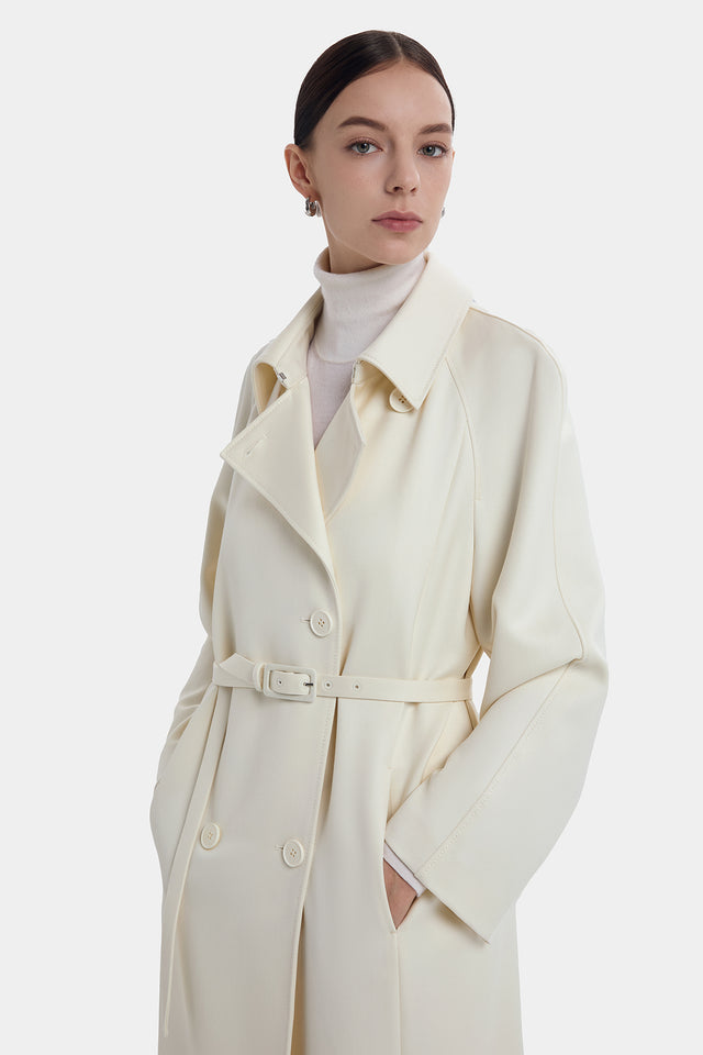 Ports 1961 PRISTINE WHITE TRENCH BLANC DE BLANC