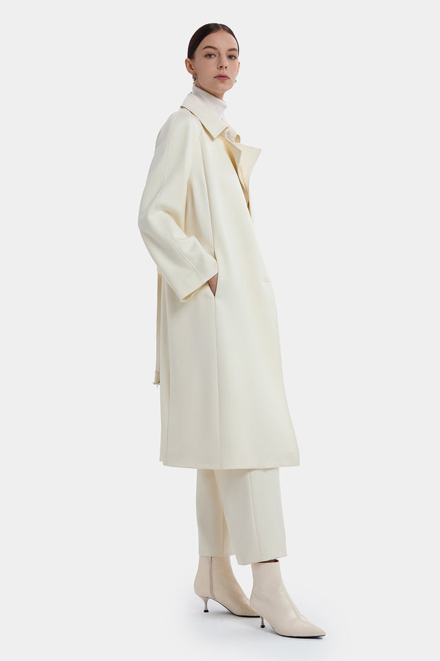 Ports 1961 PRISTINE WHITE TRENCH BLANC DE BLANC