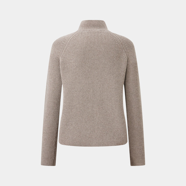 Ports 1961 QUILTED MINK FUR JACKET LATTE