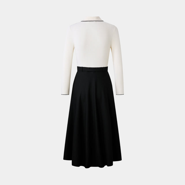 Ports 1961 RETRO STAND COLLAR DRESS BLACK