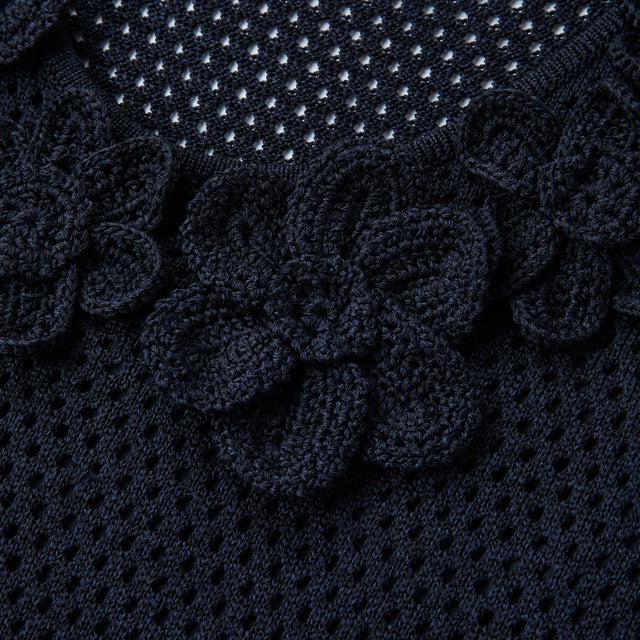 Ports 1961 RUFFLED NAVY ELEGANCE NAVY