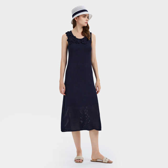 Ports 1961 RUFFLED NAVY ELEGANCE NAVY