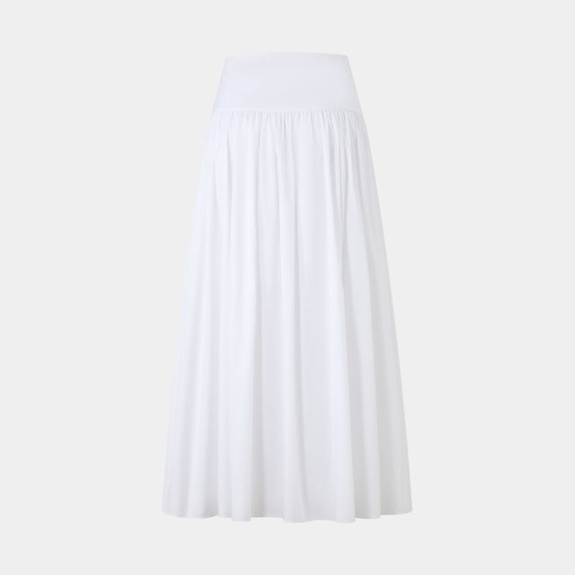 Ports 1961 SERENE WHITE PLEATED SKIRT CREAM