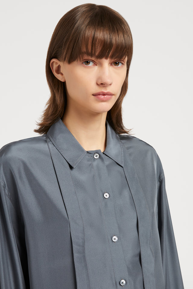 Ports 1961 SILK TIE SHIRT 946-SMOG