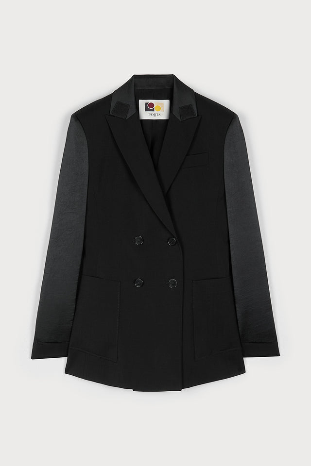 ports 1961 SLEEK FUSION BLAZER 999-BLACK