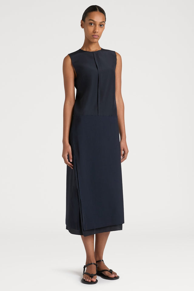 Ports 1961 SOPHISTICATED SLIT DRESS 899-NAVY