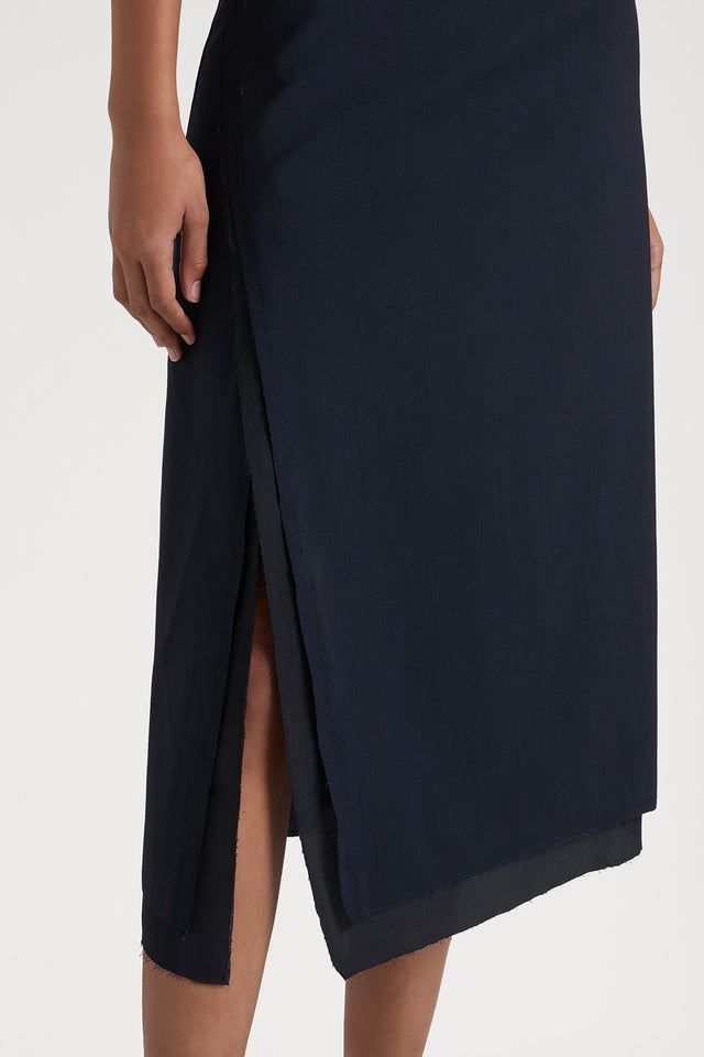 Ports 1961 SOPHISTICATED SLIT DRESS 899-NAVY