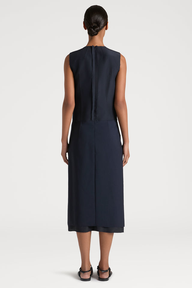 Ports 1961 SOPHISTICATED SLIT DRESS 899-NAVY