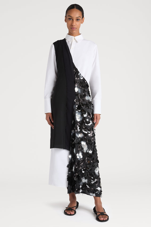 Ports 1961 SPARKLE SHOULDER DRESS 999-BLACK