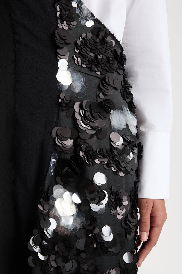 Ports 1961 SPARKLE SHOULDER DRESS 999-BLACK