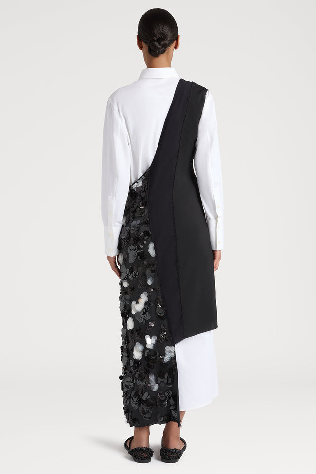 Ports 1961 SPARKLE SHOULDER DRESS 999-BLACK