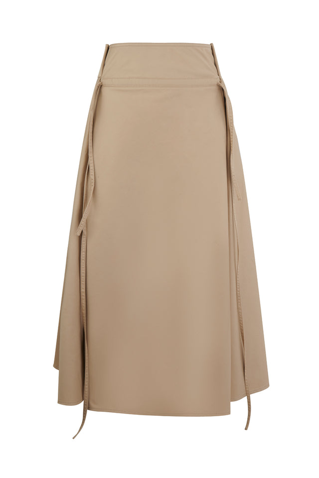 ports 1961 STYLISH RIBBON SKIRT 512-BEIGE