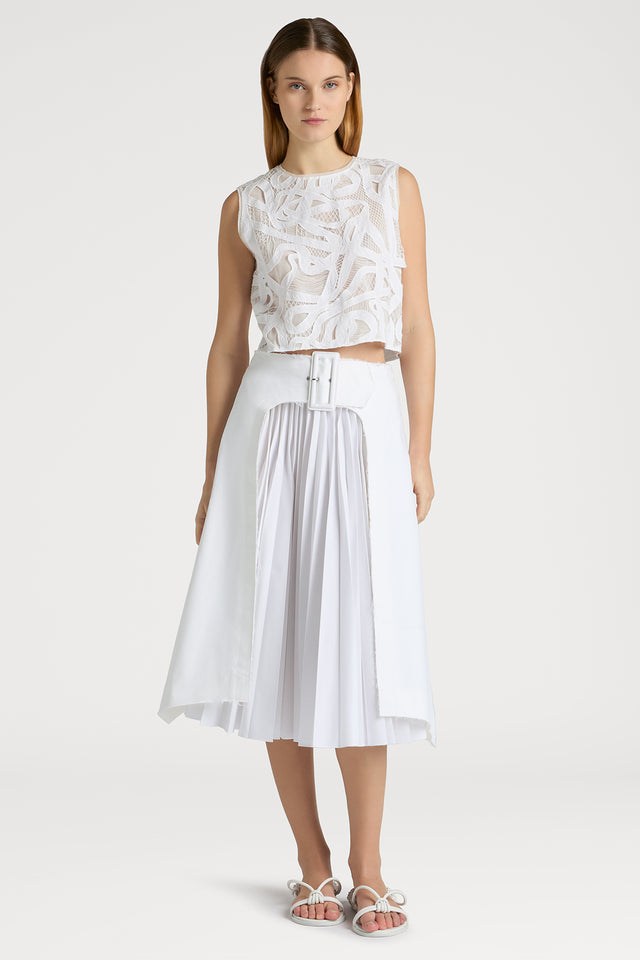 Ports 1961 STYLISH UTILITY SKIRT 110-OPTIC WHITE