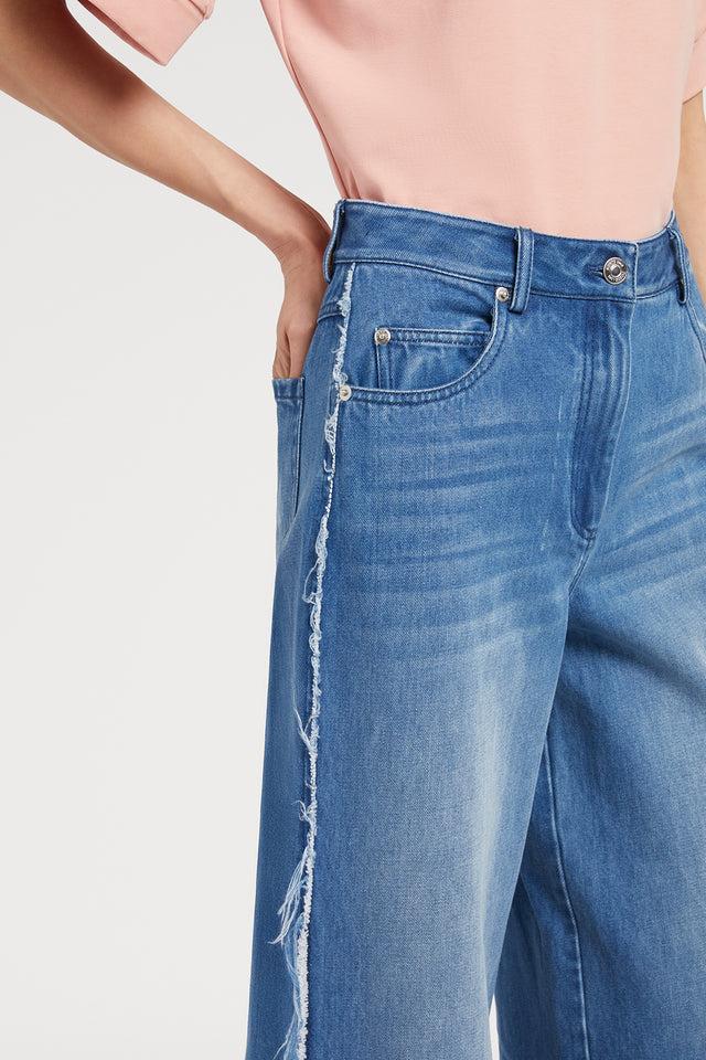 Ports 1961 STYLISH WASHED JEANS 08G-BLUE MIX