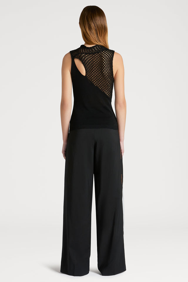 Ports 1961 SYMBOLIZES WEAVING KNIT TOP 999-BLACK