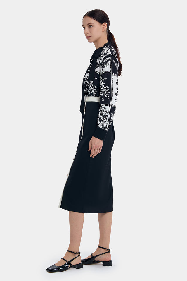 Ports 1961 TIMELESS RETRO PENCIL SKIRT BLACK