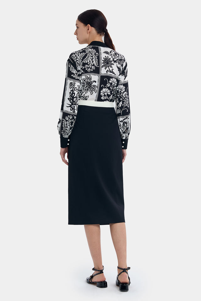 Ports 1961 TIMELESS RETRO PENCIL SKIRT BLACK