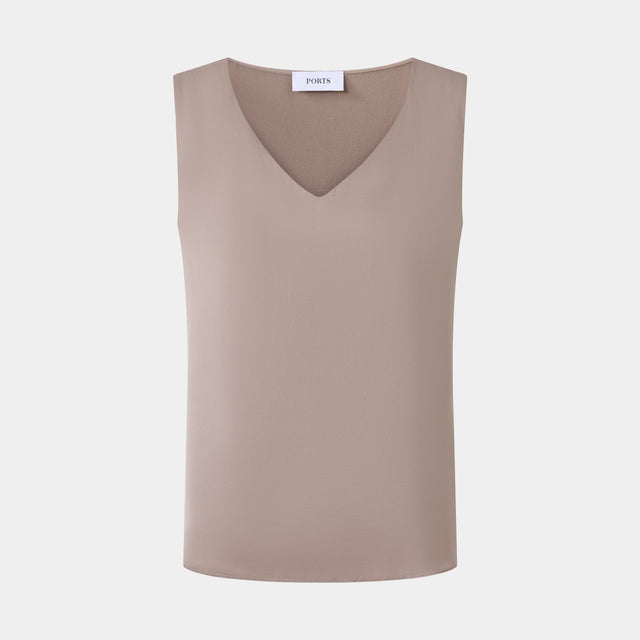 ports 1961 TIMELESS WARDROBE STAPLE TOP PORTABELLA