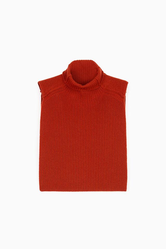 ports 1961 TURTLENECK CAPE SWEATER 429-OCHER