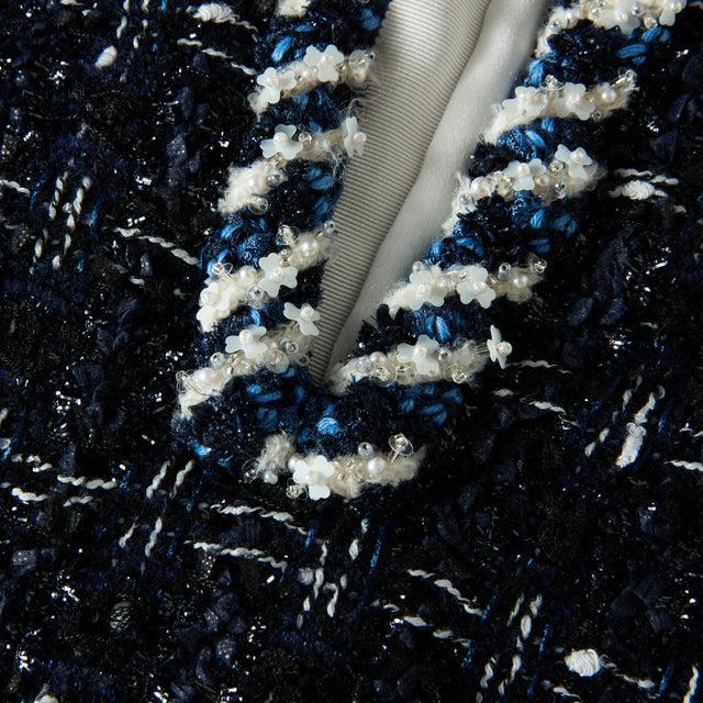 Ports 1961 TWEED PATTERNED DRESS NAVY MIX